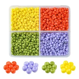 zra44-zestaw-koraliki-3mm-szklane-seeds-rokail-800szt-mix-4-kolorow
