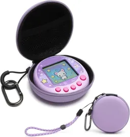 silikonowe-etui-ochronne-do-pix-tamagotchi-zapinane-karabinczyk-liliowe