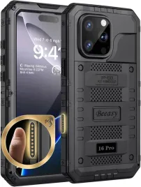 beeasy-etui-wodoodporne-do-iphone-16-pro-metalowe-360-pancerne-czarne