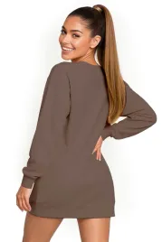 bluza-damska-oversize-modna-dresowa-sukienka-bawelniana-l-brazowa