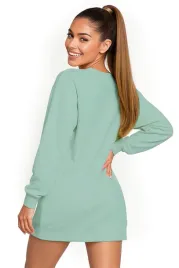 bluza-damska-oversize-modna-dresowa-sukienka-bawelniana-xxl-mietowa