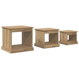 stolik-kawowy-3-pcs-dab-rzemieslniczy-material-drewnopochodny
