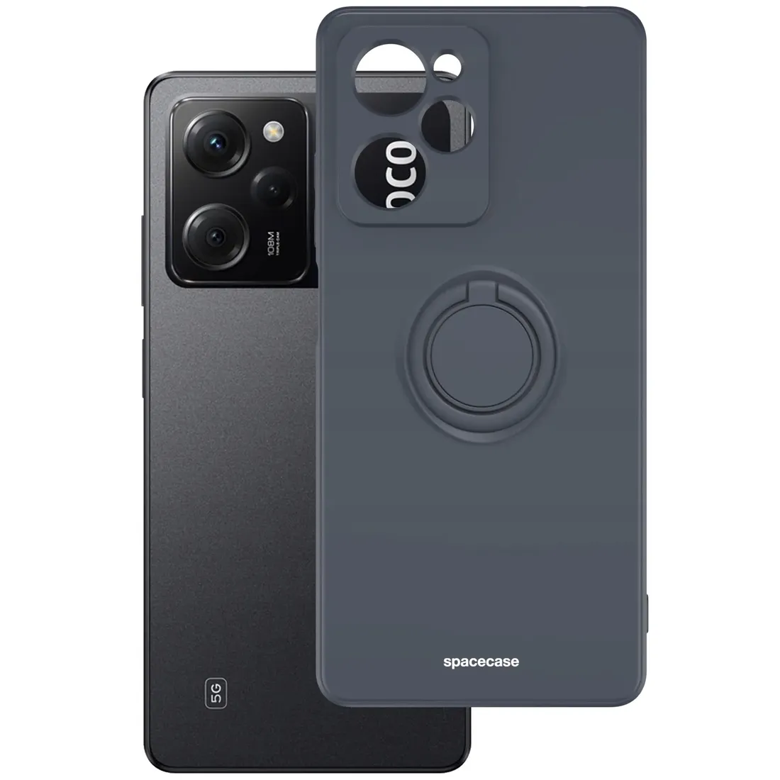 etui-matowe-do-poco-x5-pro-5g-spacecase-silicone-ring-case-silikonowe