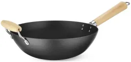 wok-ze-stali-weglowej-z-drewnianymi-uchwytami-sr-324-mm