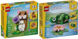 lego-creator-3w1-31376-31377-chomik-orzel-jez-zolw-i-kwiat-lilii-kameleon