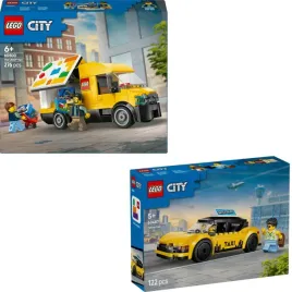 lego-city-60500-60487-furgonetka-samochod-dostawczy-zolta-taksowka
