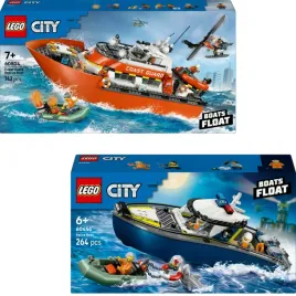 lego-city-60504-60456-lodz-ratunkowa-i-helikopter-poscig-lodzia-policyjna