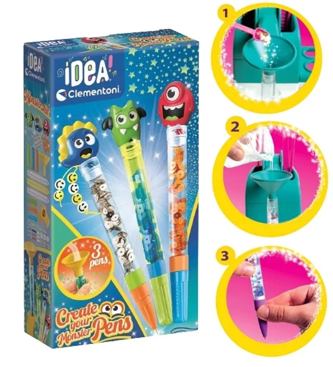 mini-fabryka-dlugopisow-monster-clementoni-stan-nowy