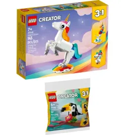 lego-creator-3w1-31140-30688-magiczny-jednorozec-i-tropikalny-tukan
