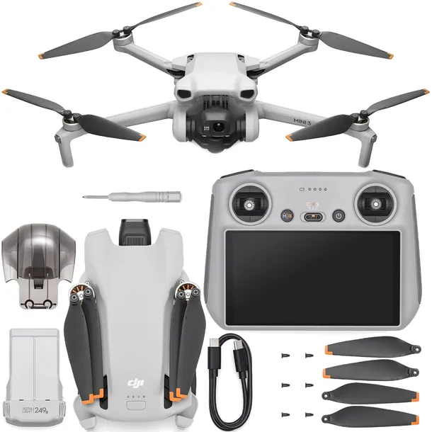 Dron DJI Mini 3 RC 6000m 2453mAh 249g Kontroler z aparaturą DJI RC GPS 4K