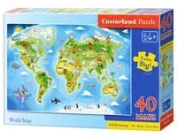 puzzle-40-maxi-world-map-castor-bpz