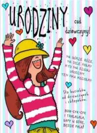 karnet-b6-urodziny-dziewczynka