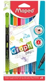 cienkopis-graph-peps-deco-8-kolorow-maped