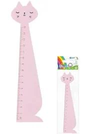 linijka-drewniana-15cm-kot-rozowy-fiorello