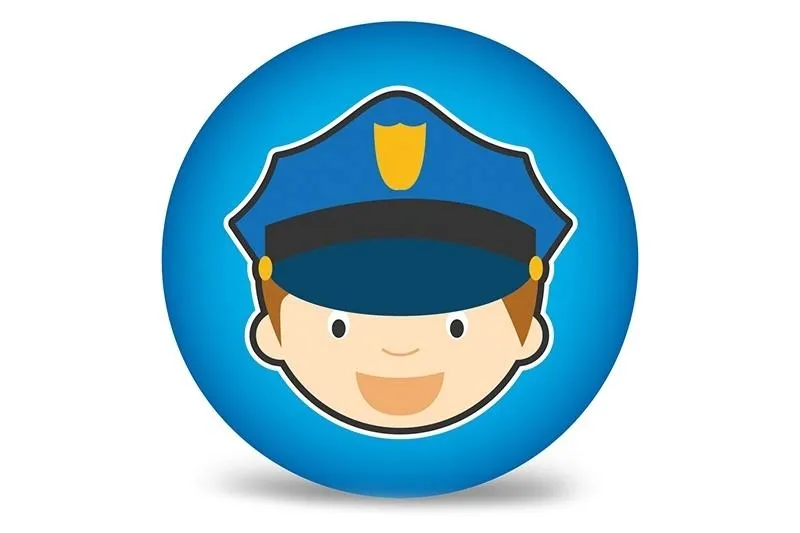 pilka-pvc-230mm-policjant