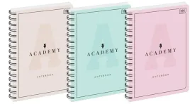 kolozeszyt-a4-100k-kratka-academy-pastel-5szt