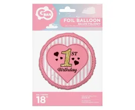 balon-foliowy-1st-birthday-rozowy-45-cm