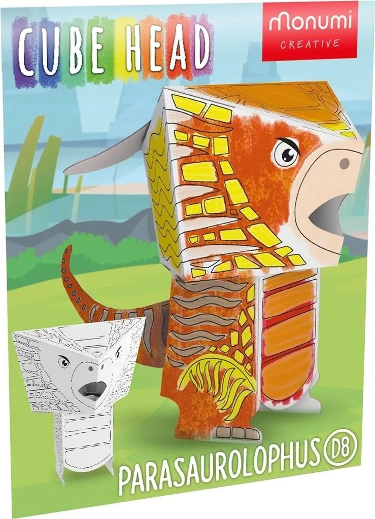 cube-head-model-parasaurolophus