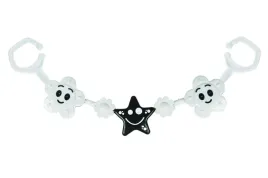 zawieszka-do-wozka-czarno-biala-2-kwiatki-gwiazda