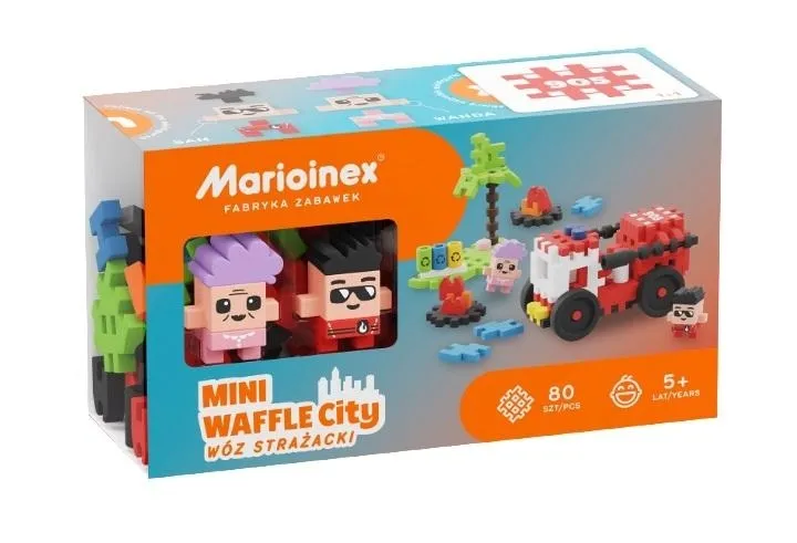 klocki-mini-waffle-80-elementow-straz-pozarna