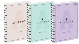 kolozeszyt-a5-100k-kratka-academy-pastel-5szt