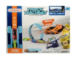 tor-z-metalowym-autem-i-wyrzutnia