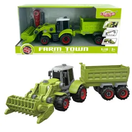 traktor-z-lyzka-i-przyczepa-do-skrecania