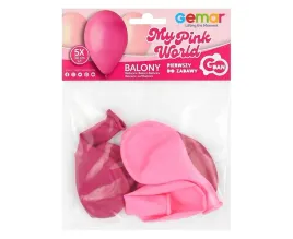 balony-premium-my-pink-world-rozowe-12-5cm-5szt