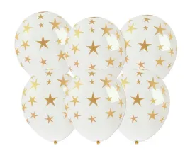 balony-ze-zlotym-nadrukiem-gwiazdki-6szt