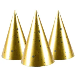 czapeczki-golden-party-4szt