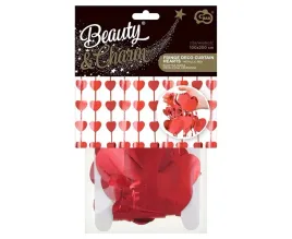 kurtyna-serca-metaliczna-czerwona-100x200cm