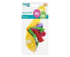 balony-liczba-30-urodziny-30cm-5szt