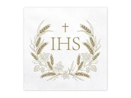 serwetki-komunia-ihs-zlote-33x33cm-12szt