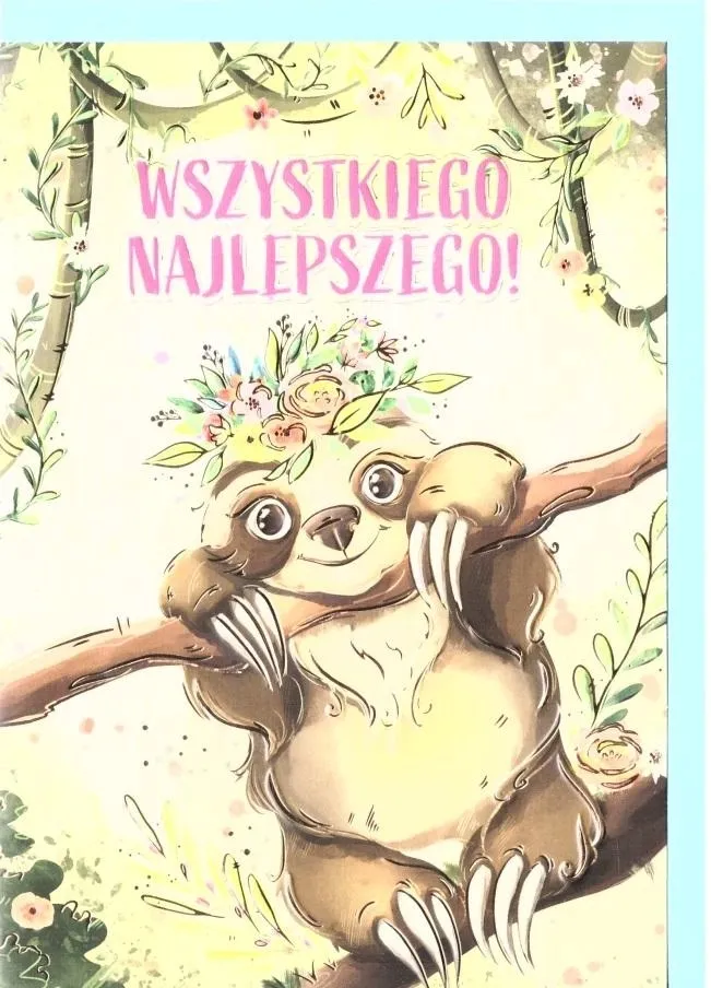 karnet-a5-urodziny-leniwiec