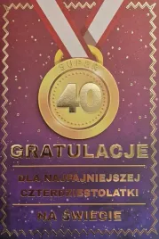 karnet-urodziny-40-medal-damskie