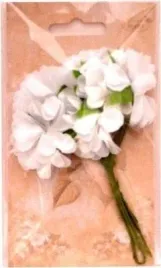 kwiaty-materialowe-biale-4cm-6szt