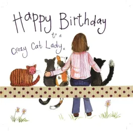 karnet-urodziny-s178-crazy-cat-lady-kociara