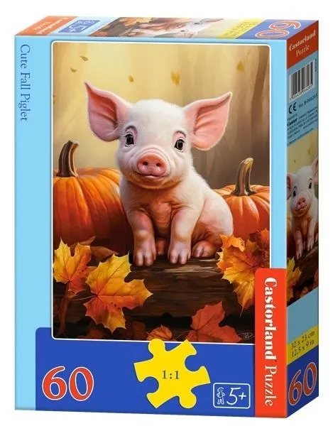 puzzle-60-cute-fall-piglet-castor