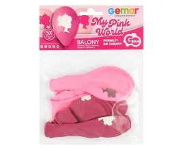 balony-premium-my-pink-world-w-koronie-30cm-5szt