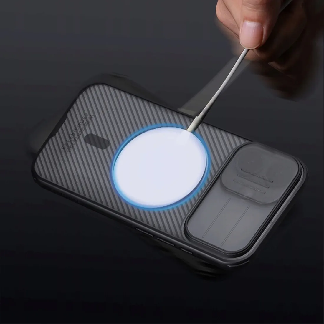 camshield-pro-magnetic-case-ip17-transparent-black