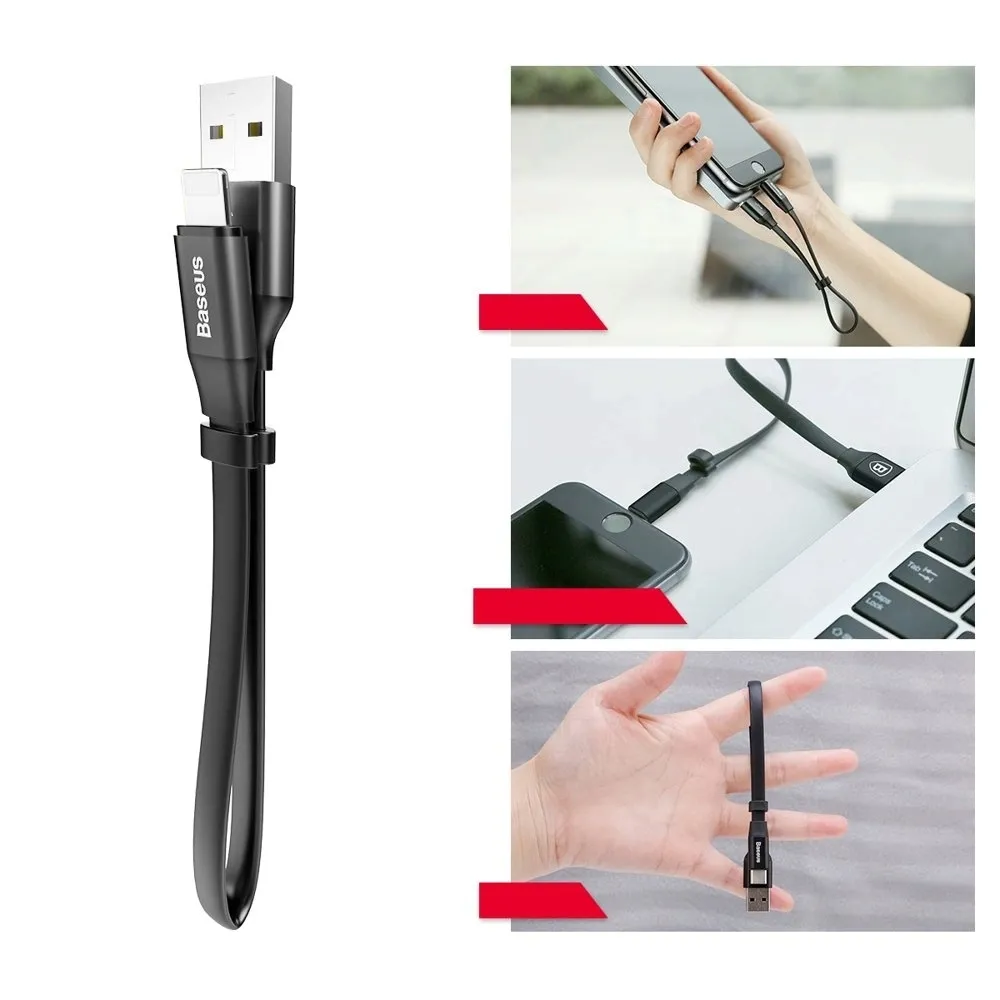 kabel-baseus-nimble-usb-a-lightning-2a-0-23-m-czarny-stan-nowy