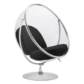 fotel-bubble-stand-2-poduszka-czarna-akryl-chrom-welna-jh-200-2-01blac