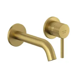 bateria-umywalkowa-scienna-kludi-bozz-1-uchwytowa-2-otw-zloty-szczotkowany