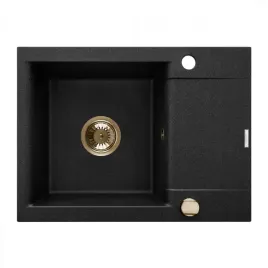 zlewozmywak-granit-1k-tesalia-czarny-nakrapiany-z-syf-zloty-z-krotkim-ociek