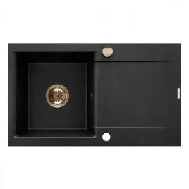 zlewozmywak-granit-1k-tesalia-czarny-nakrapiany-z-syf-zloty-z-dlugim-ociek
