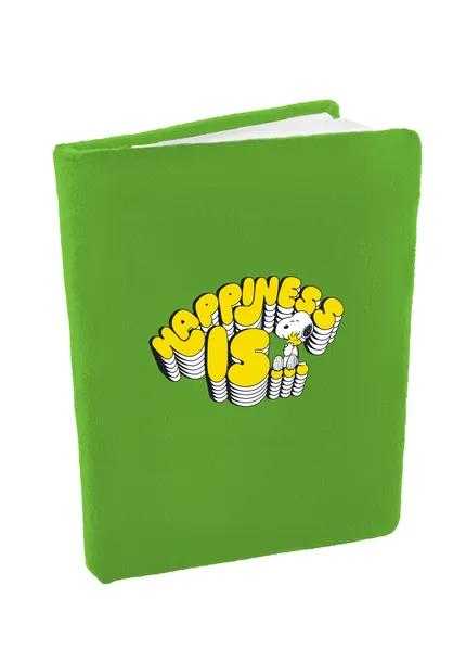 peanuts-zeszyt-pluszowy-snoopy-a5-notes-zielony-okladka-pluszowa