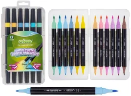 pisaki-pastelowe-pedzelkowe-dwustronne-cricco-12x