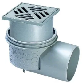 kessel-wpust-practicus-dn100-odplyw-boczny-kratka-120x120-nierdzewna