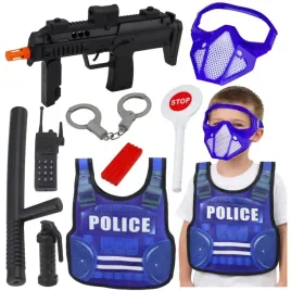 zestaw-policyjny-kamizelka-karabin-maska-krotkofalowka-akcesoria-lean-toys