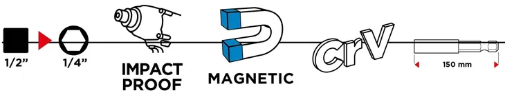 graphite-przedluzka-do-bitow-udarowych-150-mm-stan-nowy-marka-graphite